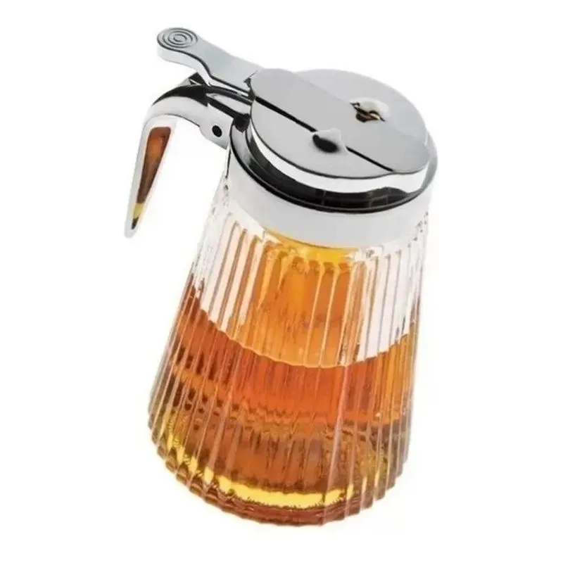 10x Porta Mel De Vidro Com Dosador 12 Cm - Euro
