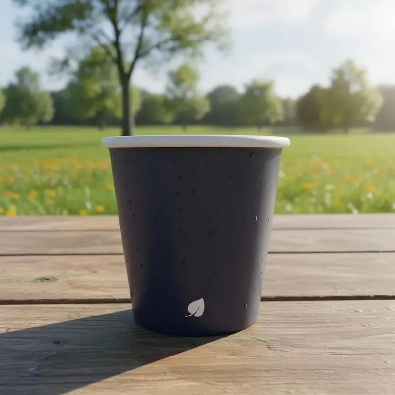 Copo De Papel Para Café 100ml Com 200 Unidades Cor Preto
