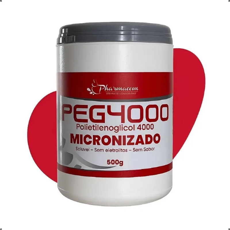 Peg 4000 - Polietilenoglicol - Micronizado 500g - Puro - Sem