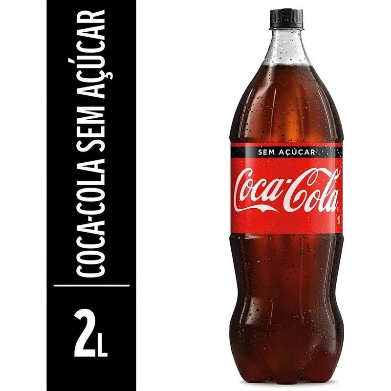 5x Refrigerante Coca-cola Sem Açúcar Pet 2 Litros