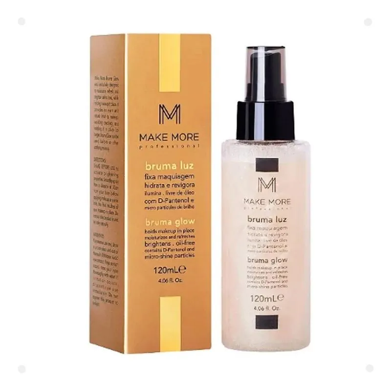 5x Bruma Luz Make More Fix Glow Hidrata Ilumina