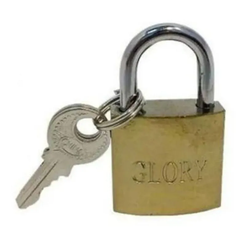 10x Cadeado Pequeno Glory 20mm Com 2 Chaves - 3 Unidades Co