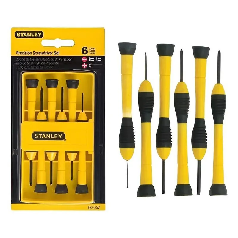 2x Conjunto De 6 Chaves De Fenda De Precisão Stanley 66-052