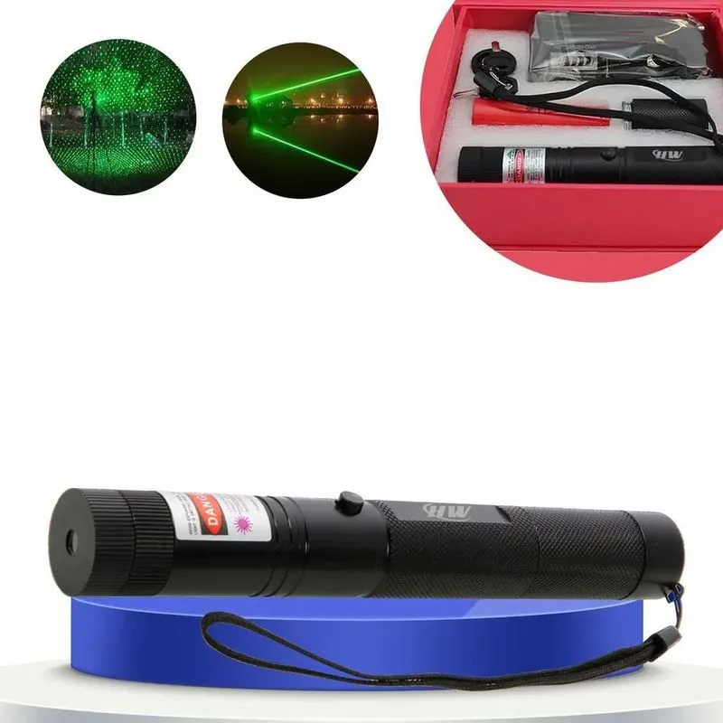 10x Caneta Laser Verde Hw Alta Potência Recarregável 50km +