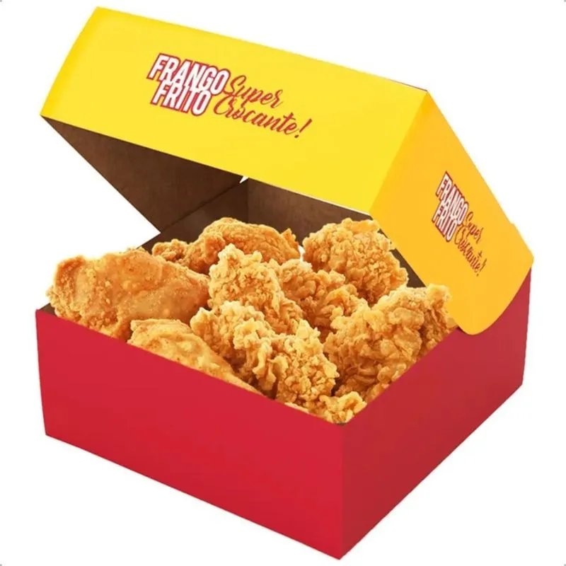 2x Caixa Delivery Frango Frito Viagem 15x15 M 500gr - 50un