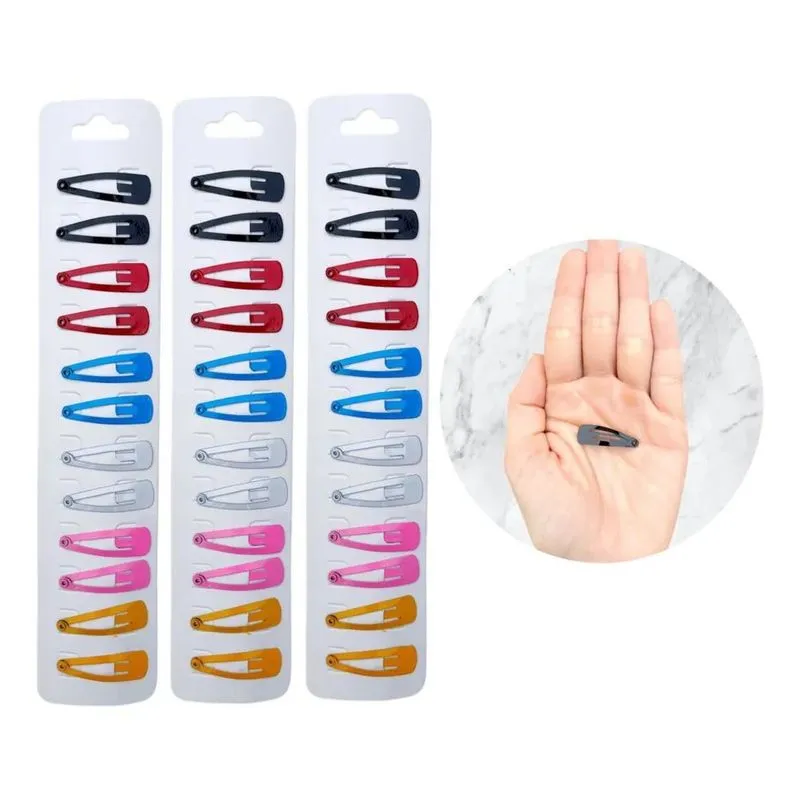 10x 36 Presilhas Pequenas Tic Tac Para Cabelo Reven