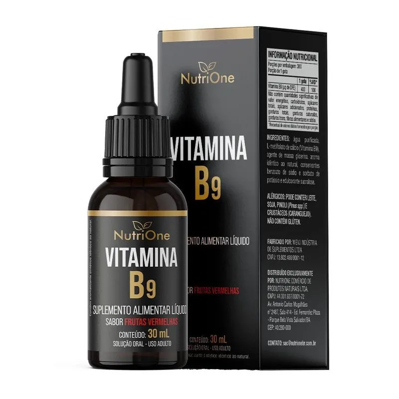 Metilfolato, Vitamina B9, L-metilfolato Cálcio Líquido 360