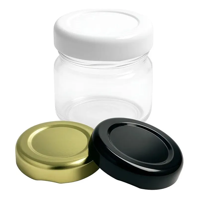 40 Potes Vidro Geleinha 40 Ml Brigadeiro Papinha Tp M Preta