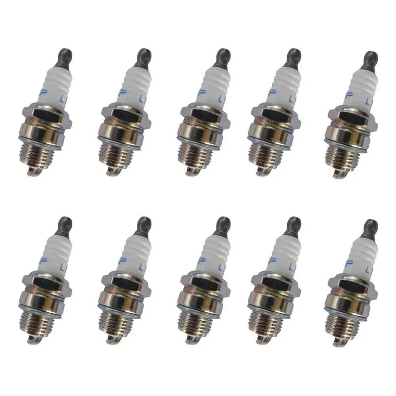 2x 10 Velas De Ignição L7t Curta Para Motosserras E Roçadeir