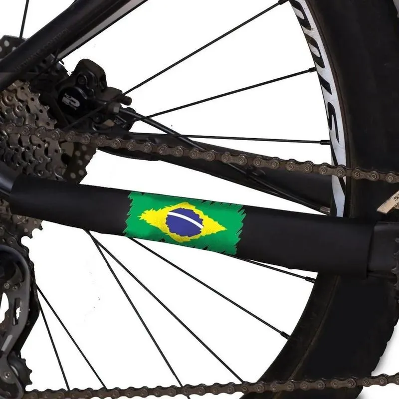 5x Protetor De Quadro E Corrente Emborrachado Para Bike Mtb