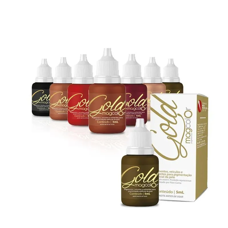 Pigmento Mag Color Gold 5 ml Castanho Médio
