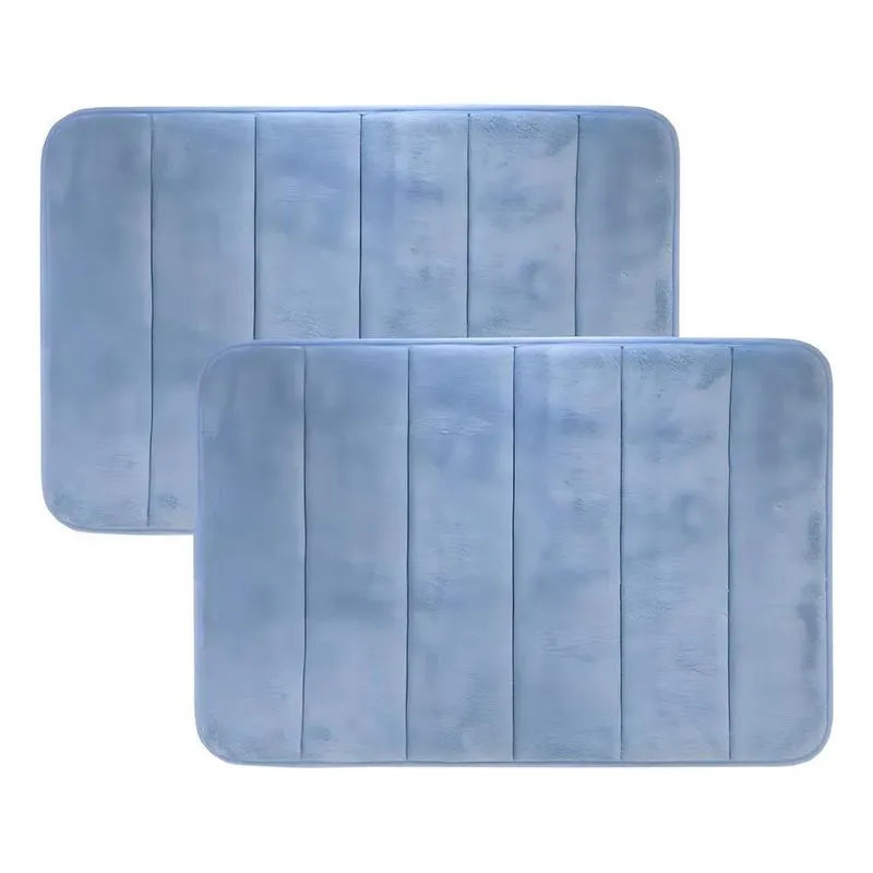 Kit 2 Tapetes De Banheiro Super Soft 60x40 Antiderrapante Co