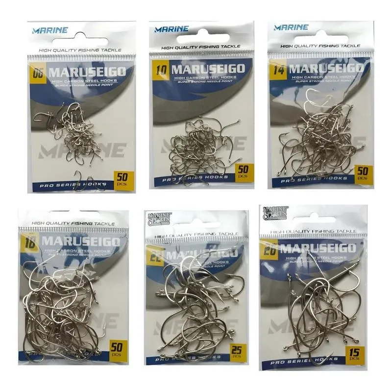 Kit Anzol Pesca Fisgador Ponta Super Afiada Papa Terra P Kit
