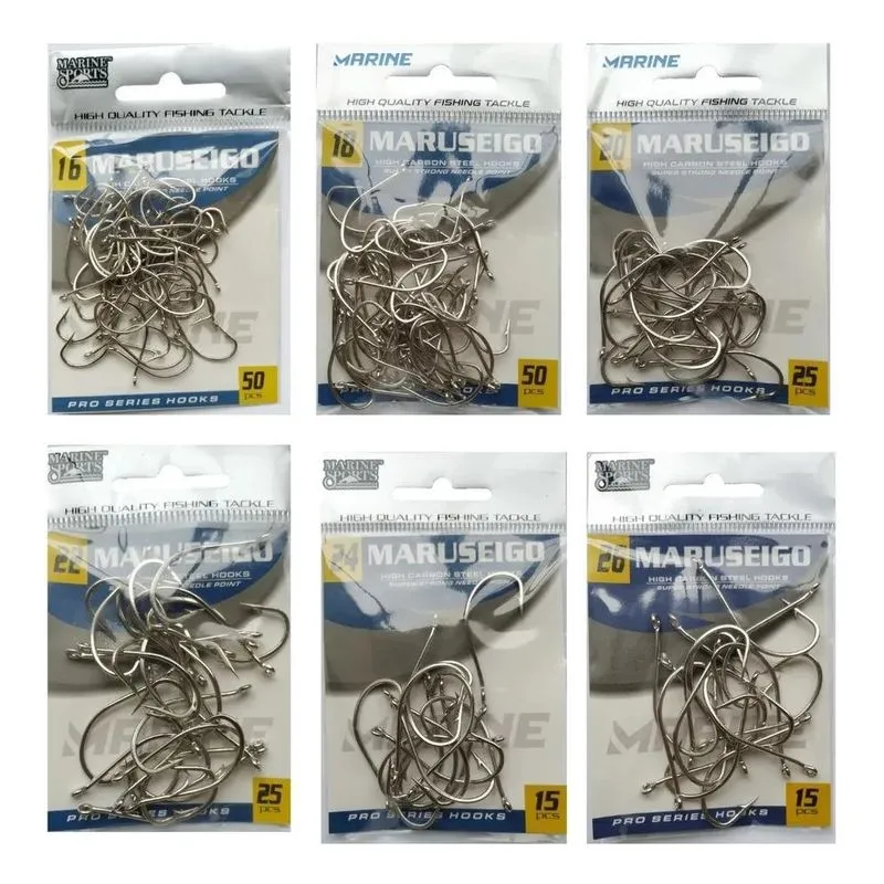 Kit Anzol Pesca Fisgador Ponta Super Afiada Papa Terra P Kit