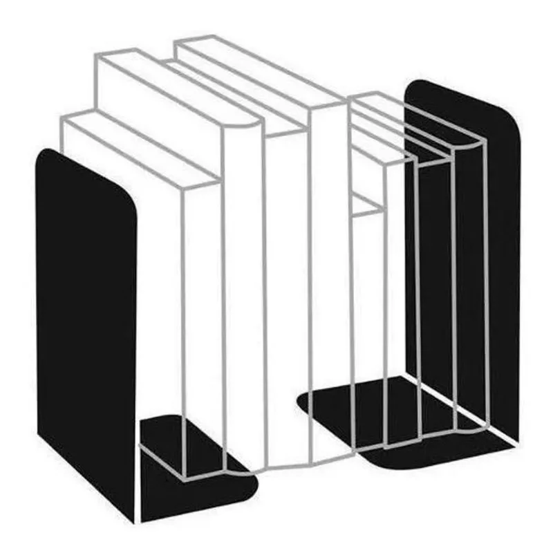 3x Bibliocanto Metal Suporte Apoio Livro Aparador Lateral Pa