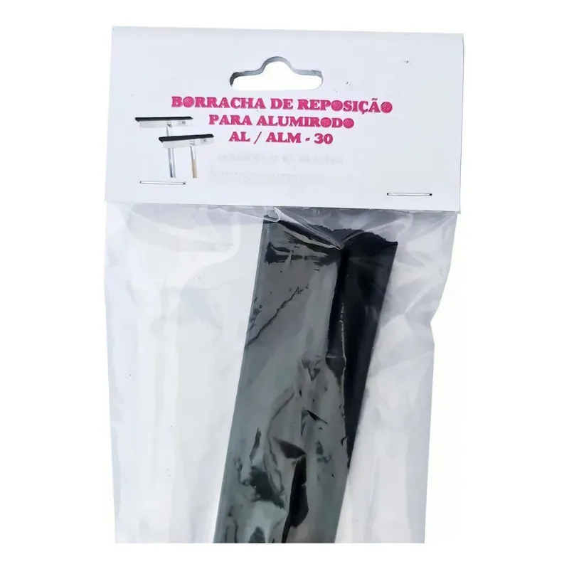 2x Refil Borracha Para Rodo De Alumínio 30cm Primeira Qualid