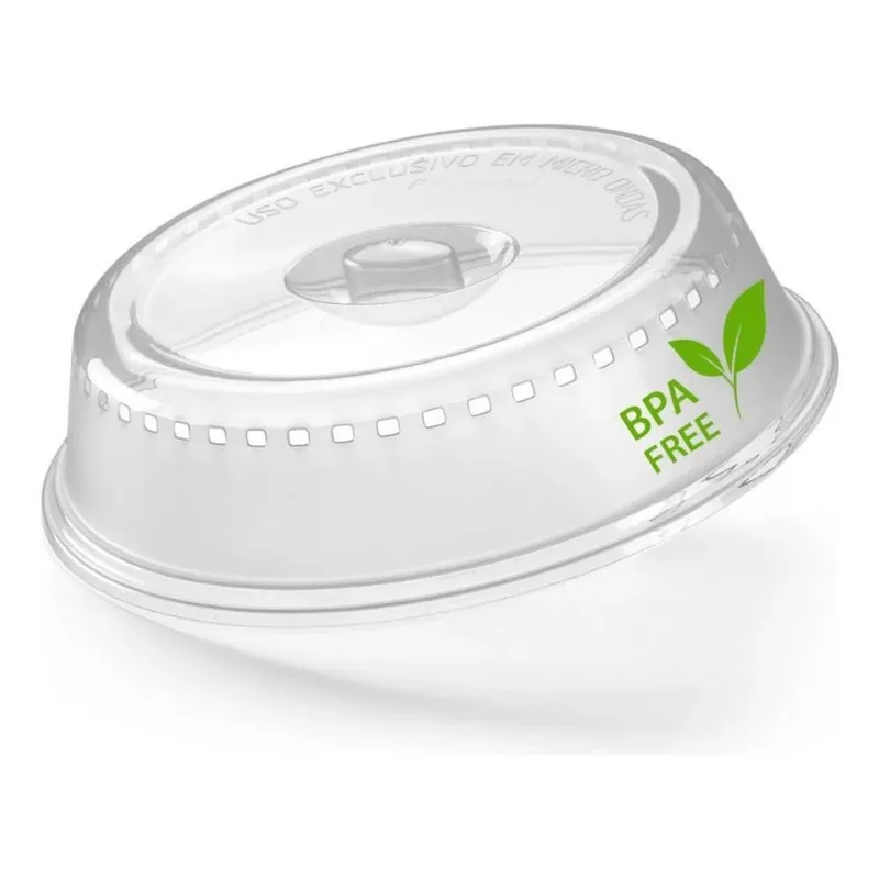5x Tampa Protetora Para Microondas Alimentos Comida Bpa Free