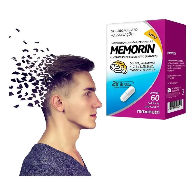 Maxinutri Memorin Fosforo Mais Vitaminas 60 Capsulas