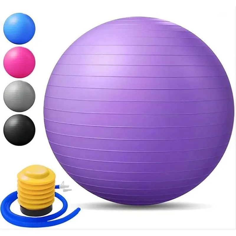 10x Bola Pilates Suiça Yoga 65cm Ginástica Abdominal Com Bom