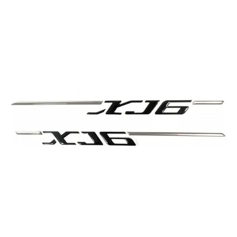 Kit Adesivos Yamaha Xj6 Resinados 30x2 Cms Preto R15