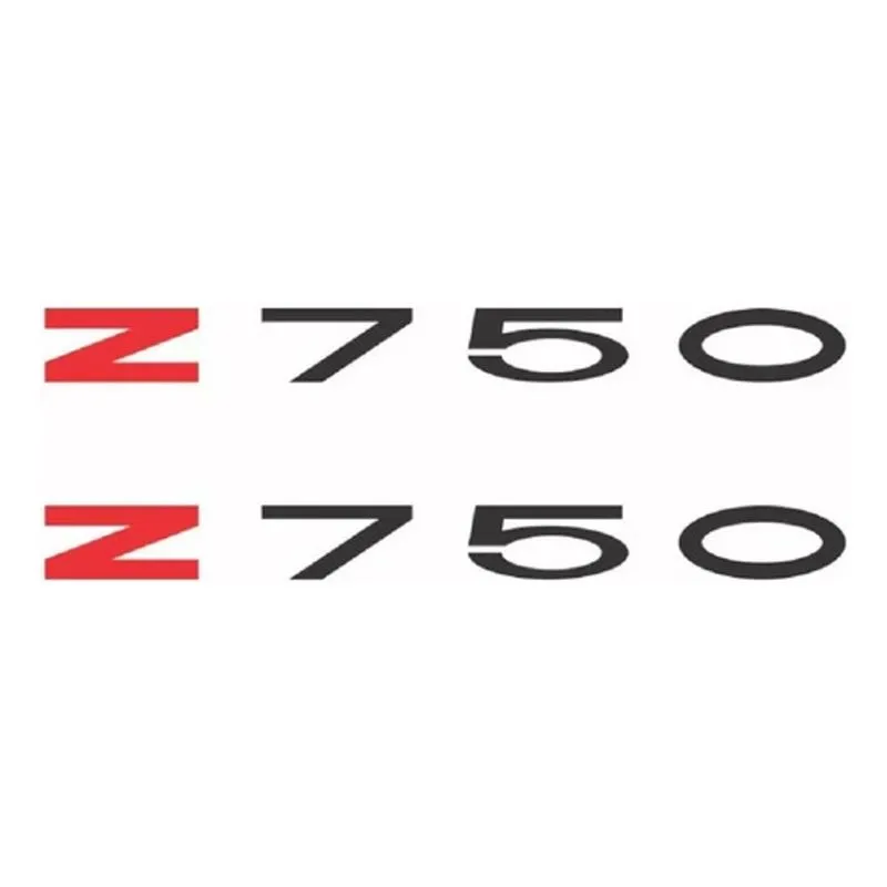 Par Adesivo Compatível Kawasaki Z750 Vermelho/preto Z750a1