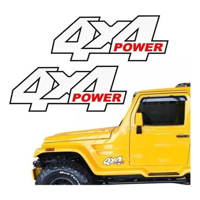 Par Adesivos 4x4 Power Troller Rf 1999 13rf Cor Padrão