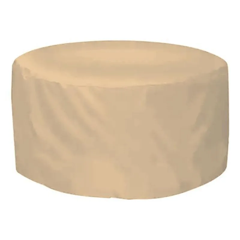 Capa Impermeável Para Mesa Redonda 150x30cm Bagun Bege