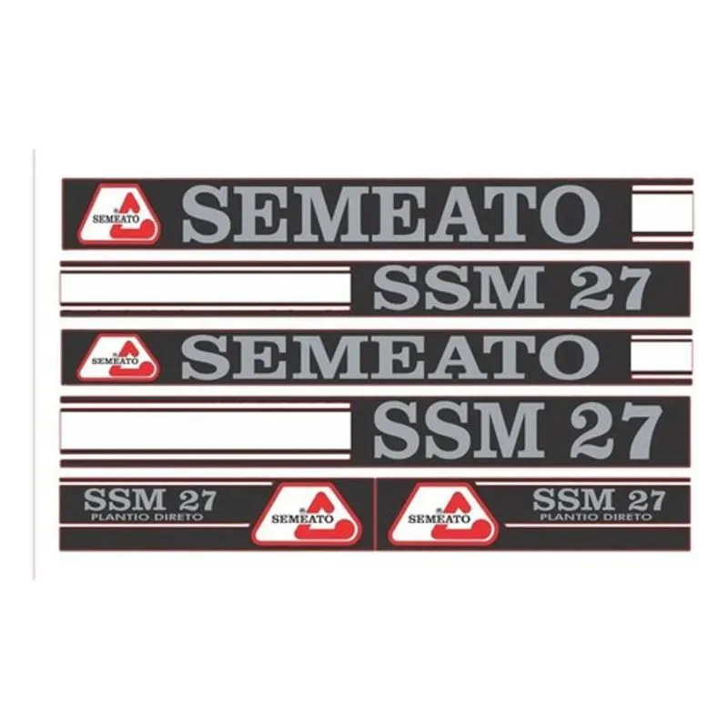 Kit Adesivo Para Semeadora Semeato Ssm 27 Ssm27 Mk
