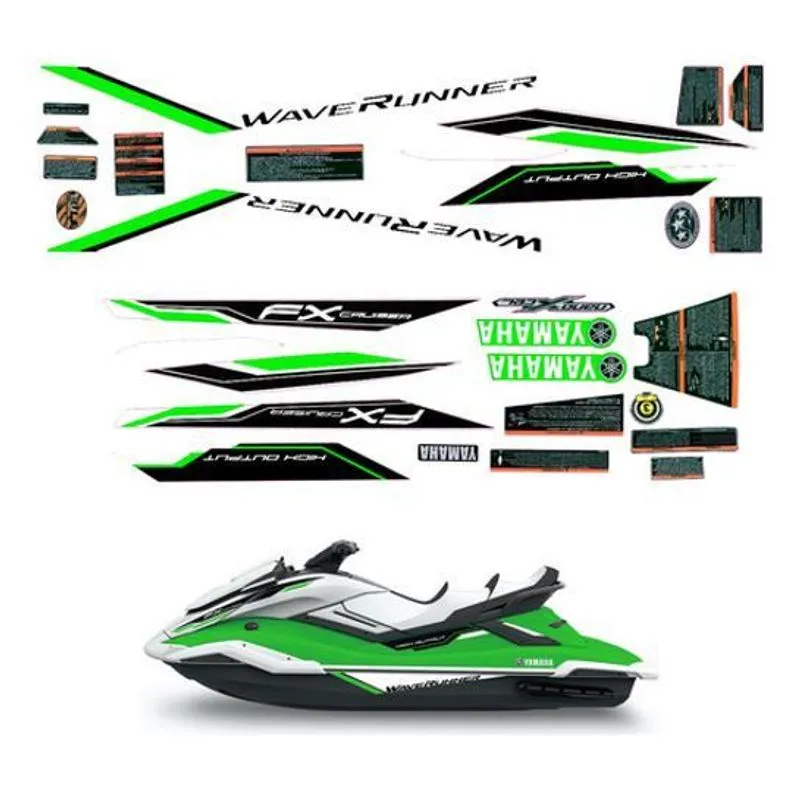 Kit Adesivo Yamaha Fx Ho 2021 Verde/branco