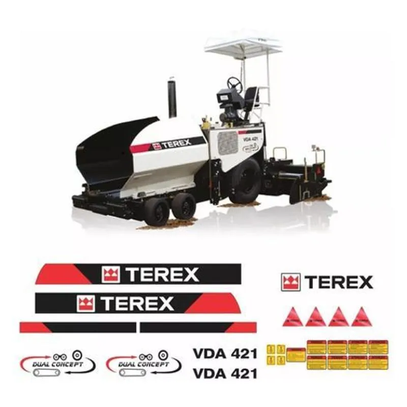 Kit Adesivos Terex Vda 421 Dual Concept