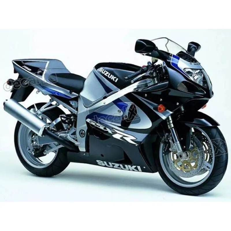 Kit Completo Adesivos Suzuki Gsxr 750 2000 Moto Preta/prata