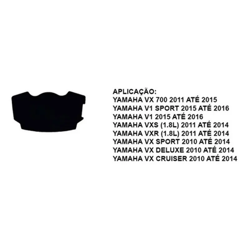 Tapete Traseiro C/cola Jet Ski Yamaha Vx/vxr 15/20 Gp 17/20