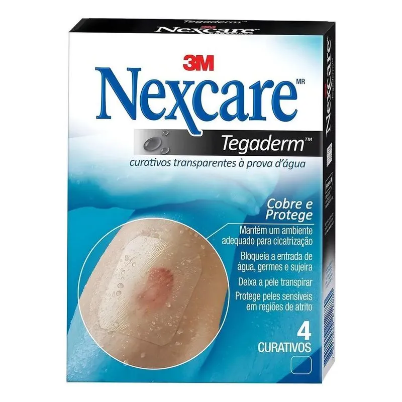5x Curativo À Prova D'água Nexcare Tegaderm 60,3mm X 69,8mm