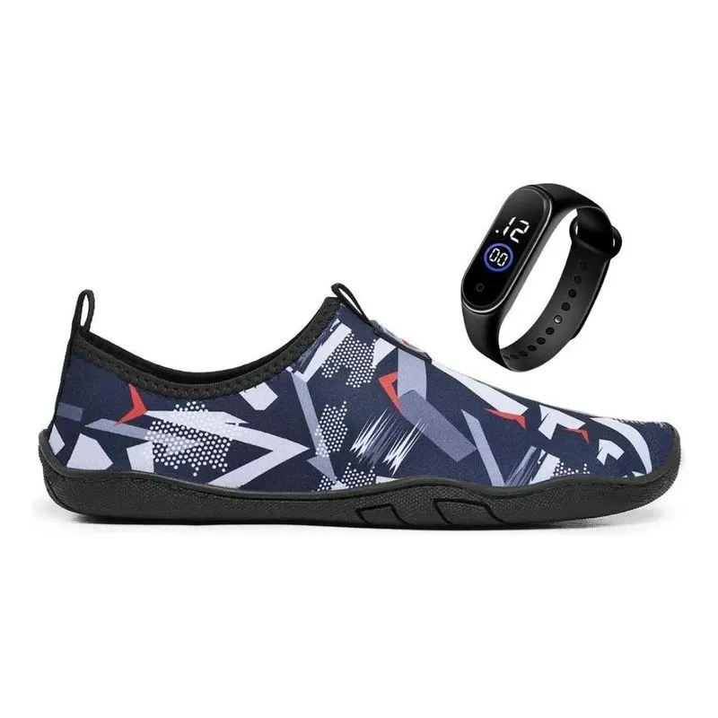 Sapatilha Aquática Unissex Rio Pesca Praia Neoprene F Preto