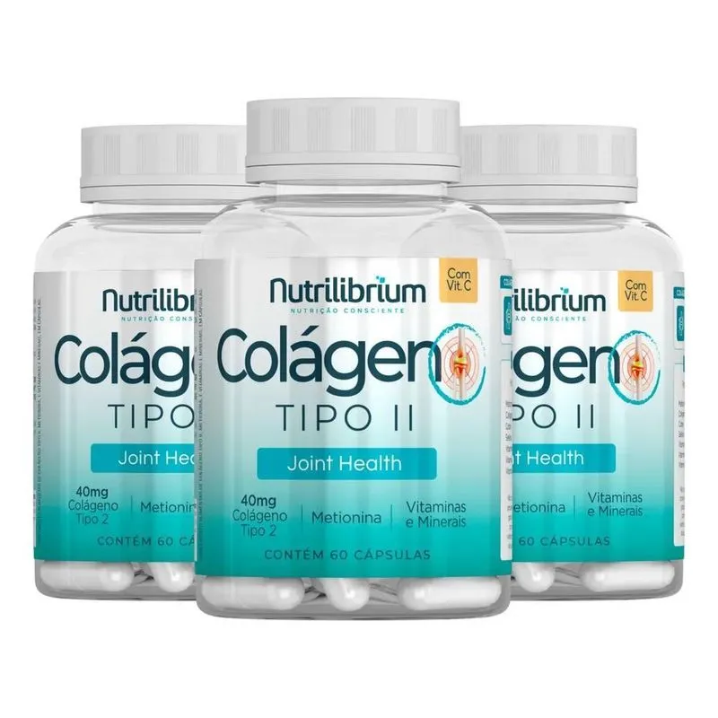 10x Kit 3x Colágeno Tipo 2 Premium 180 Cápsulas Nutrilibriu