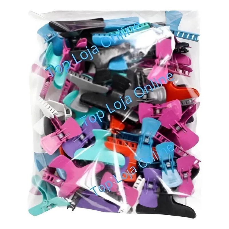 3x Prendedor Modelo Piranha Grande Para Cabelos Kit 30 Unid