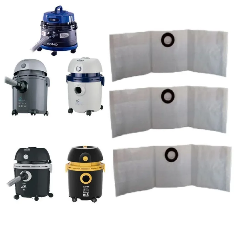Kit 12 Saco Para Aspirador Arno Águapo / Ar12 / H2Po / H3Po