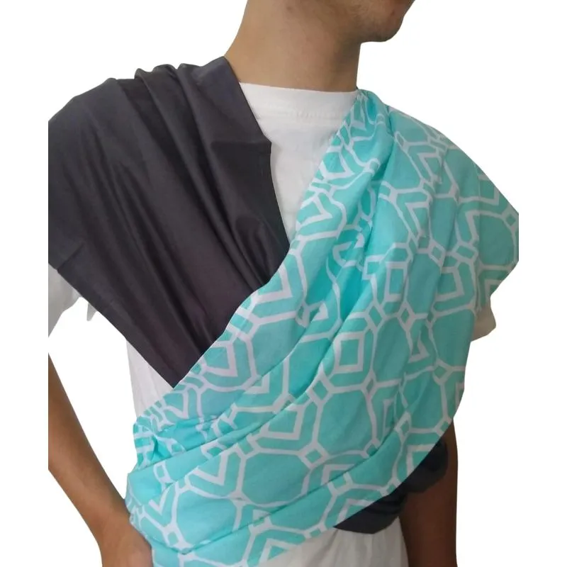Fastsling Canguru Piêpaô Fast Sling Mosaico Azul + Cinza Ch
