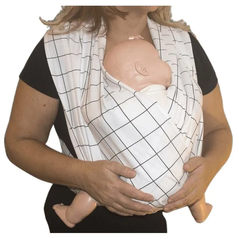Fastsling Canguru Piêpaô Fast Sling Grid Branco + Preto Gg