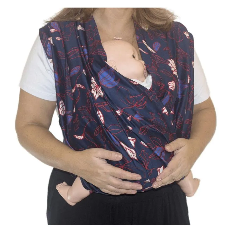 Fastsling Canguru Piêpaô Fast Sling Piepao Azul Floral G