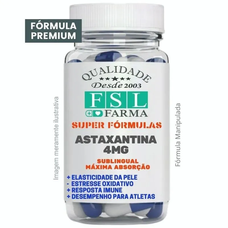 Astaxantina 4mg Sublingual Vegana