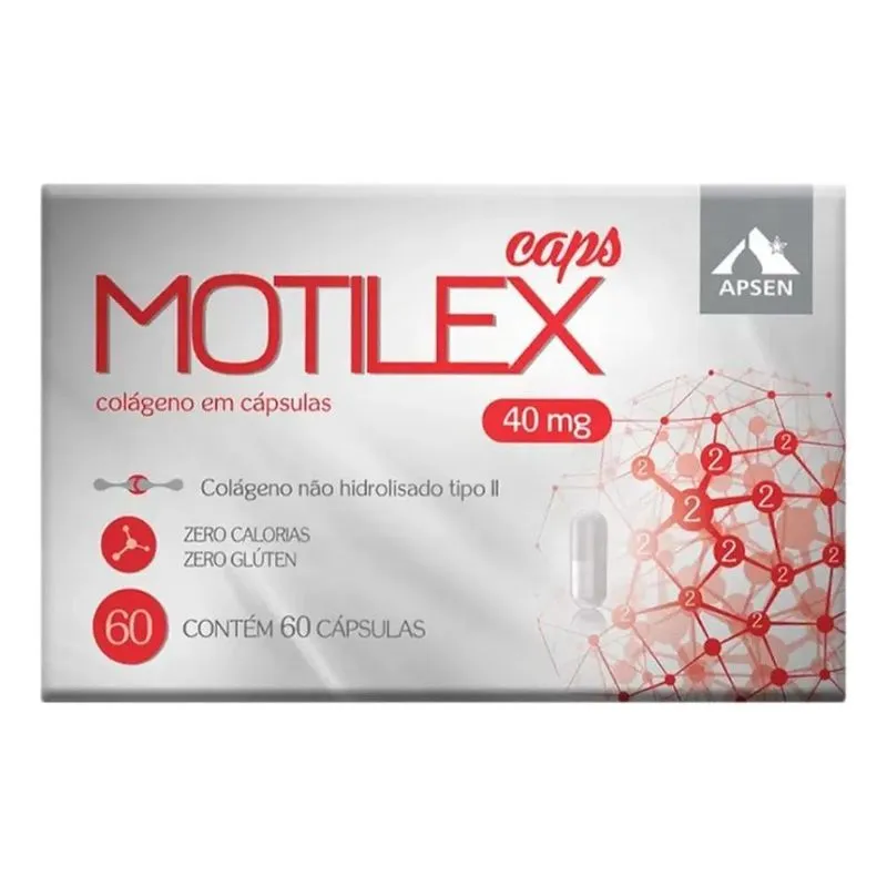10x Motilex Caps Colágeno Tipo 2 Não Hidrolisado C/60 Cápsu