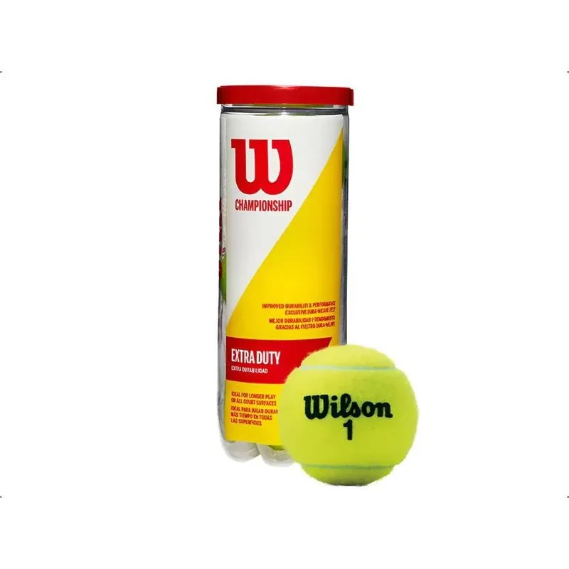 Bola De Tênis Wilson Championship Extra Duty Tubo Orig Amare