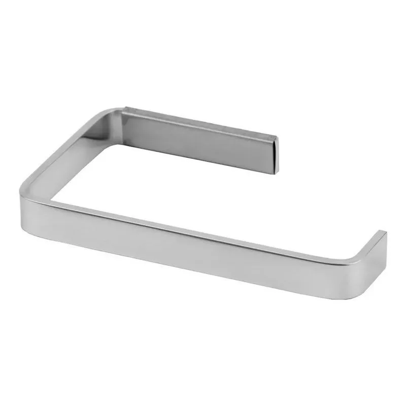 3x Papeleira Inox Quadrada Croma Porta Papel Higiênico Banhe
