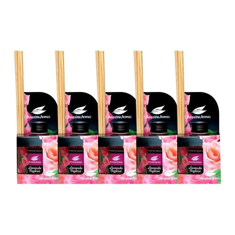 3x Kit 5 Difusor De Ambientes Aromatizador Perfume Amazônia