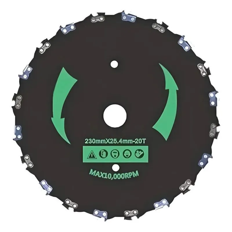 10x Disco Para Roçadeira Com Dentes De Corrente Corta Tudo
