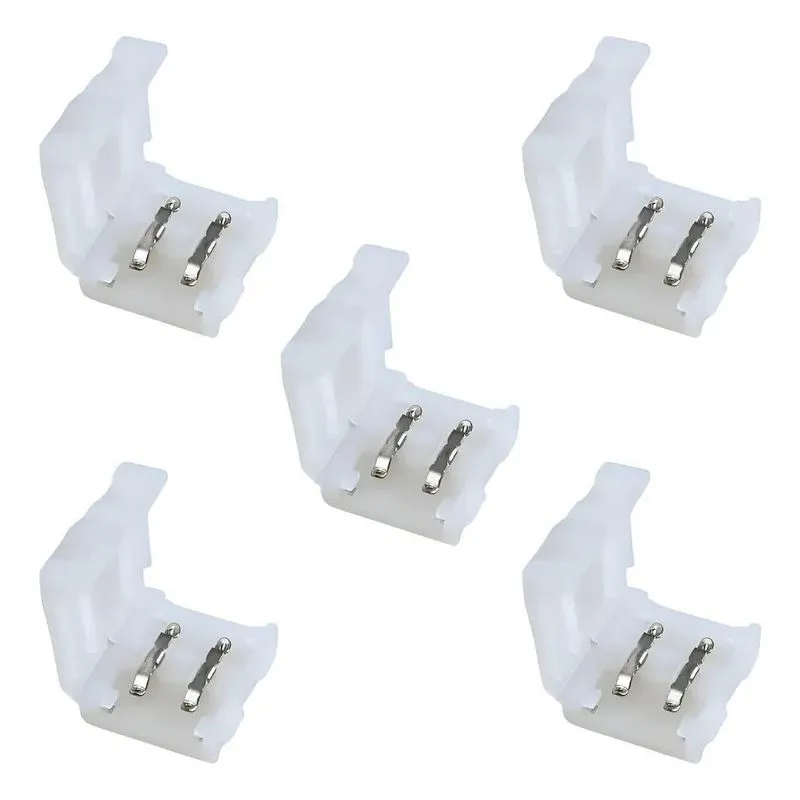 3x Kit 5 Conector Emenda Rápida 10mm 2 Vias Fita Led Ip20 50