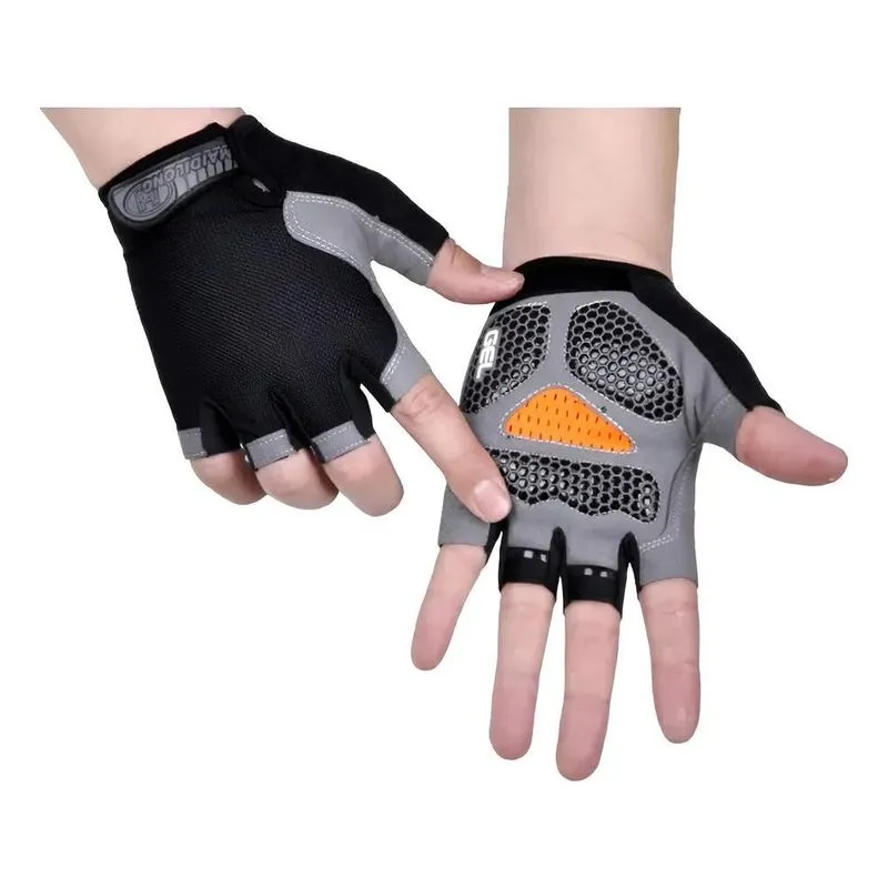 Luva Gel Ciclismo Bike Musculação Confortável Antiderr Azul