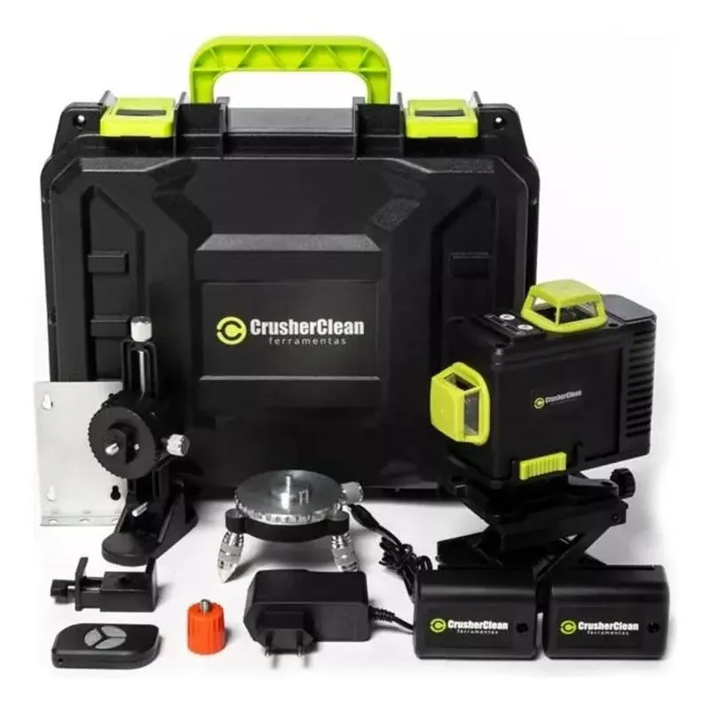 10x Nível A Laser 16 Linhas Verde Completo Com Duas Bateria