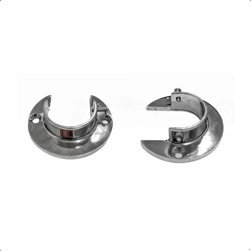 5x Kit 2 Suportes Flange Para Varão 28mm